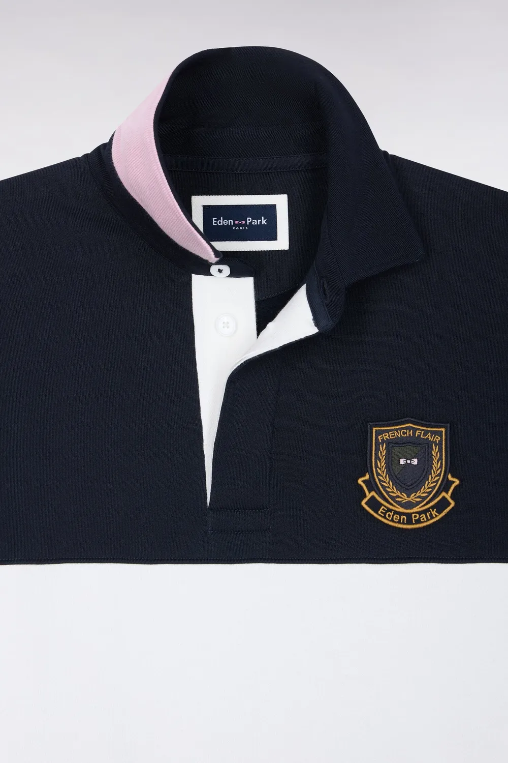 Eden Park H26MAISW0024 sweatshirt coton marine écusson