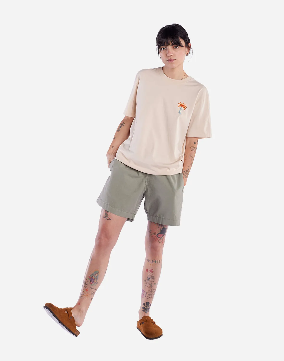 Olow Pejibaye t-shirt crème coton vintage