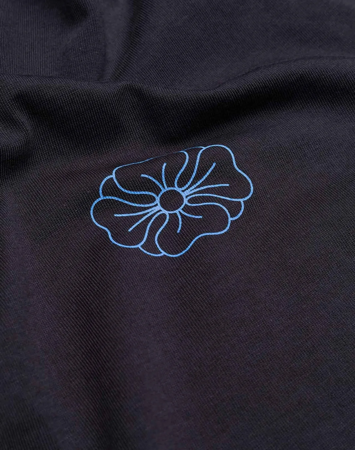 OLOW Awake T-shirt coton bio noir carbone col rond