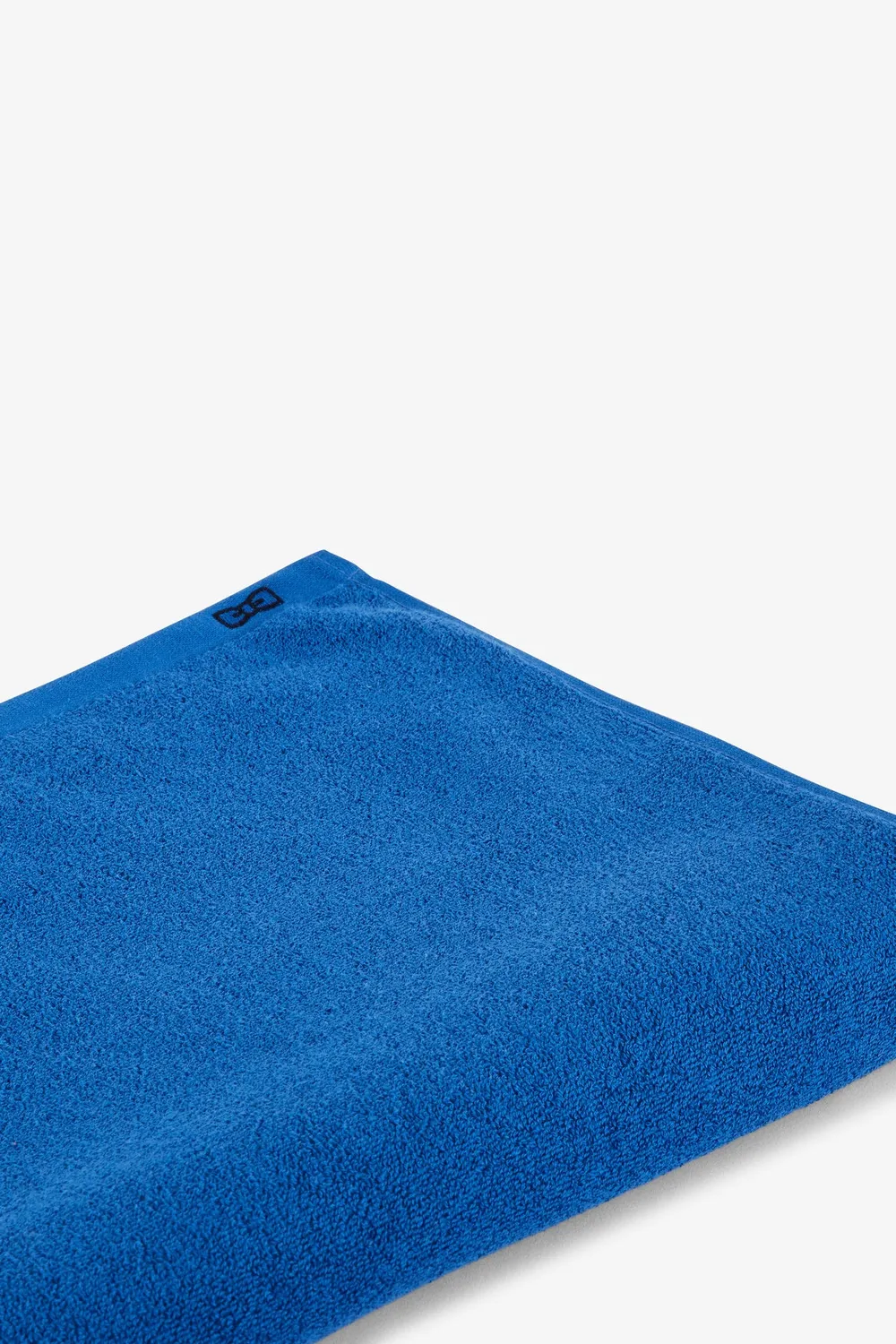 Eden Park drap de plage bleu serviette coton 100x180
