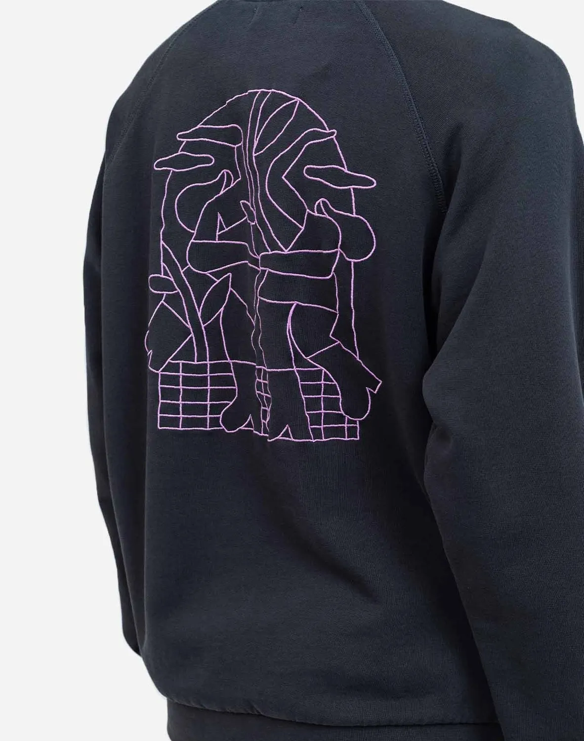 OLOW Party sweat noir carbone coupe ample molleton