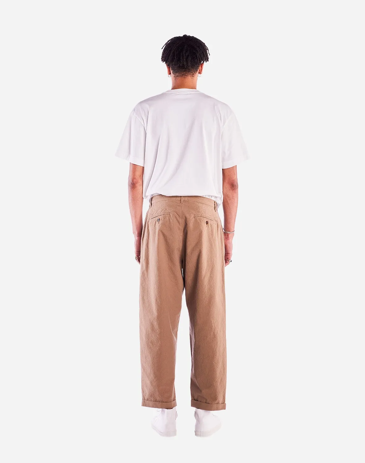 OLOW Sembo pantalon taupe coton chanvre