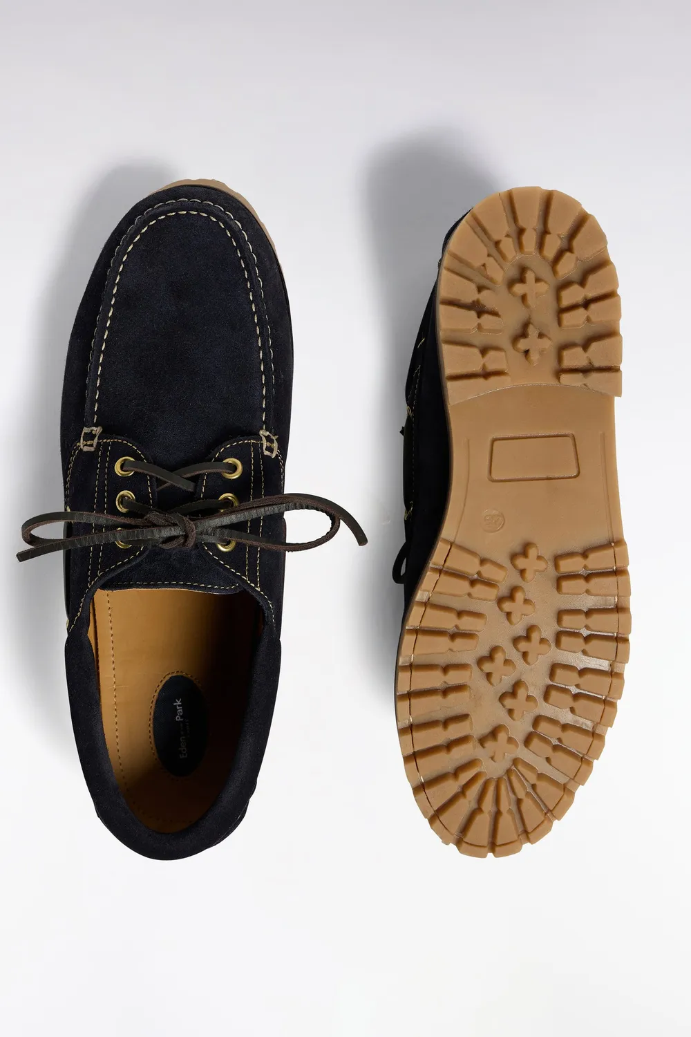 Eden Park chaussures bateau marine suédé cuir homme