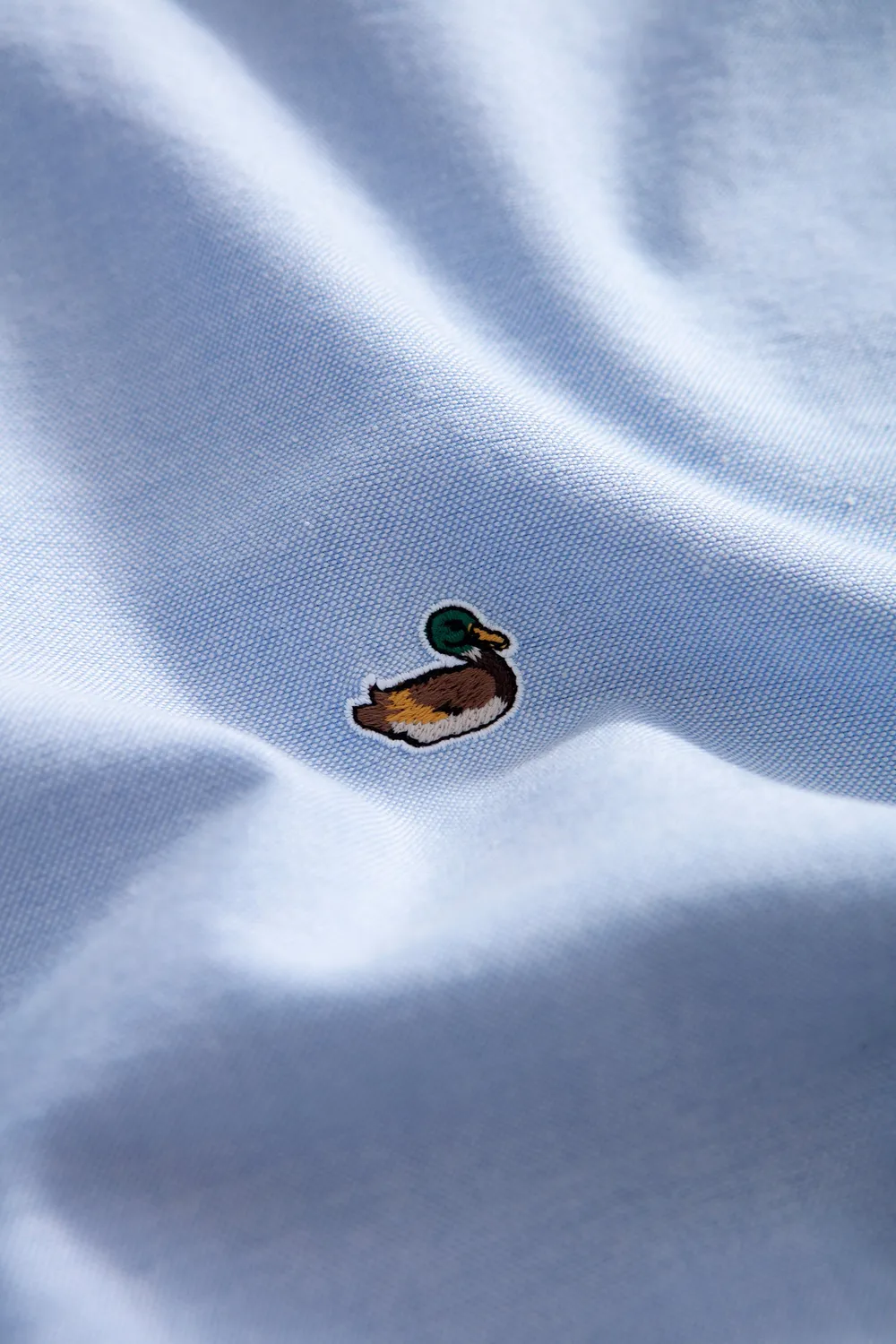 Edmmond Studios Duck Shirt chemise oxford bleu clair canard