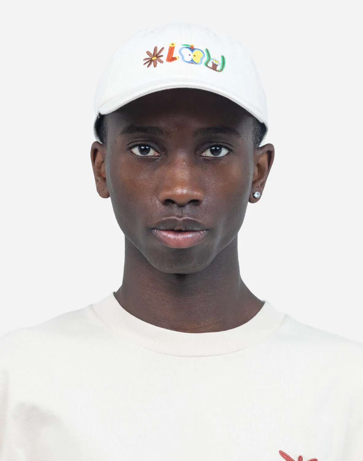 OLOW Six Panel Pictures casquette écru coton