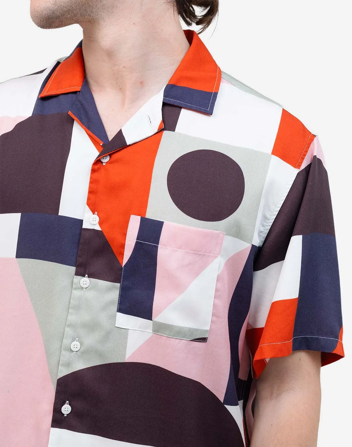 OLOW Aloha Cubism chemisette homme tencel