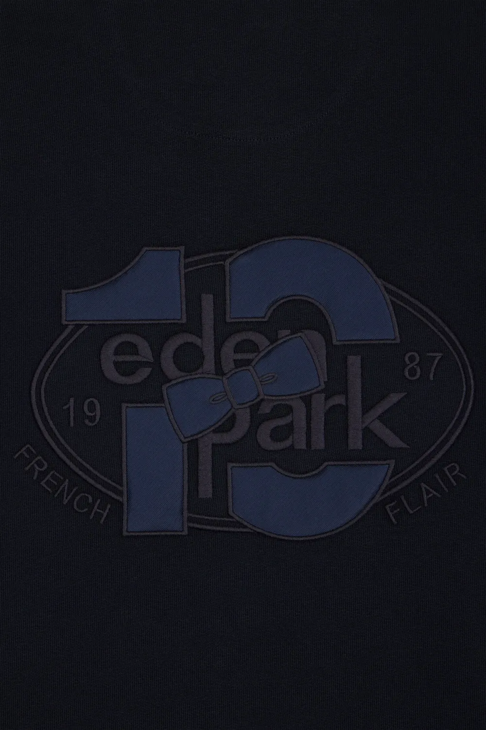 Eden Park Papillon maillot rugby manches longues marine rose