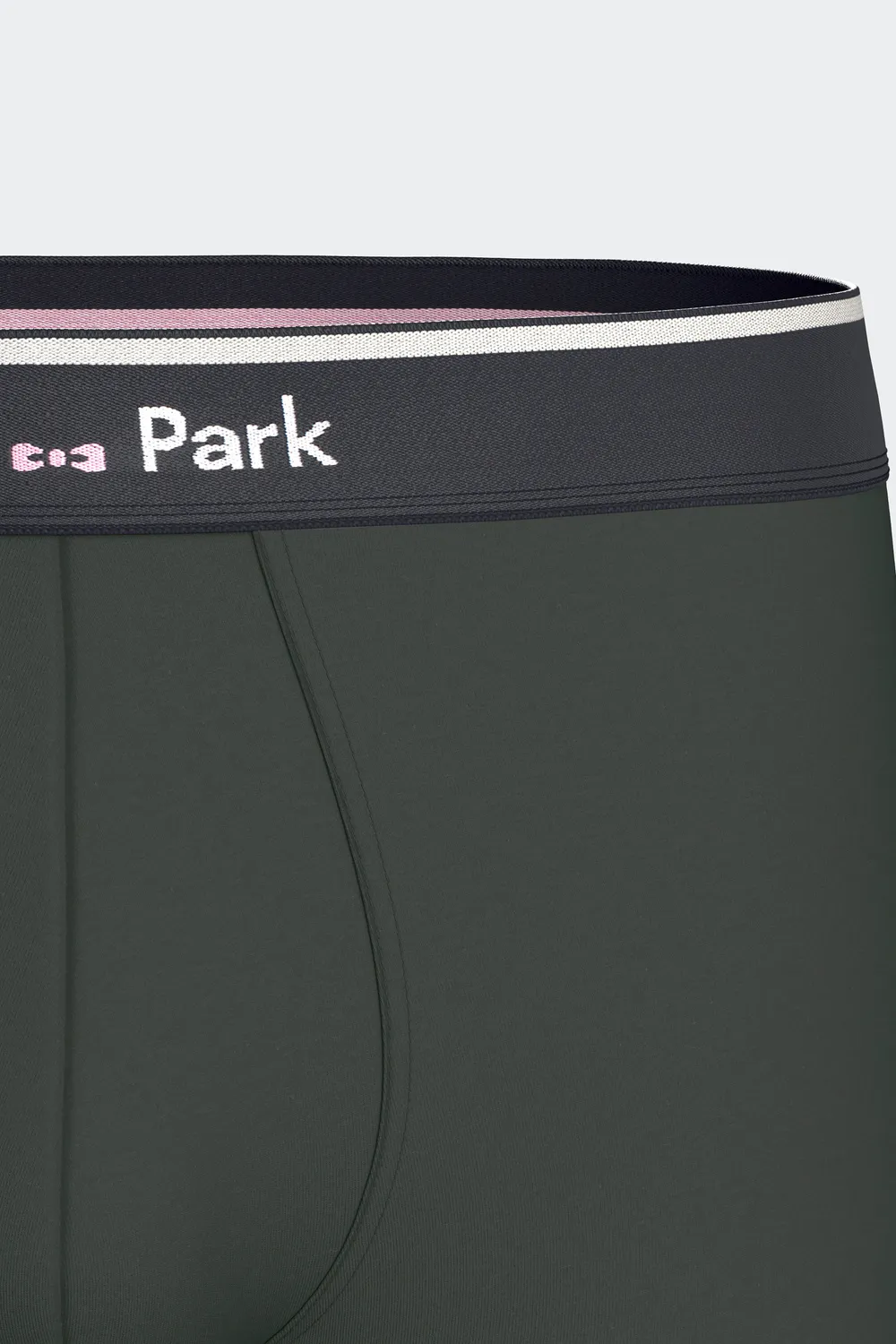 Eden Park lot 2 boxers coton stretch kaki gris graphique