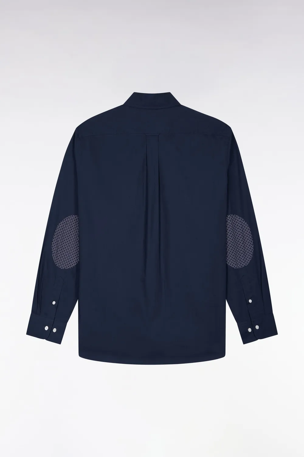 Eden Park chemise marine coton micromotifs homme droite