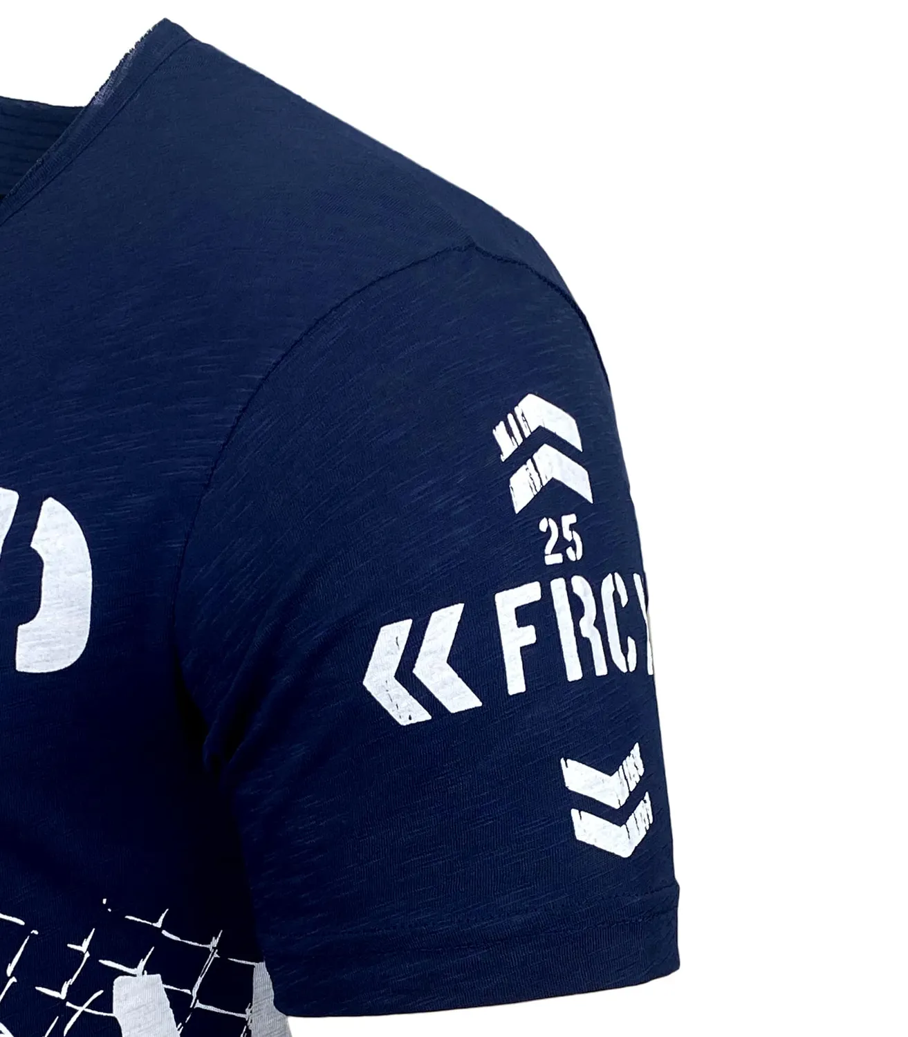 Subliminal Mode BX152 t-shirt col rond L bleu jean délavé