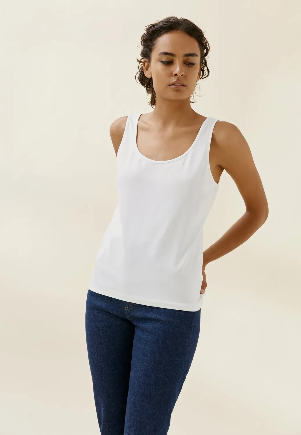 Loom Le débardeur Tencel débardeur noir M fluide