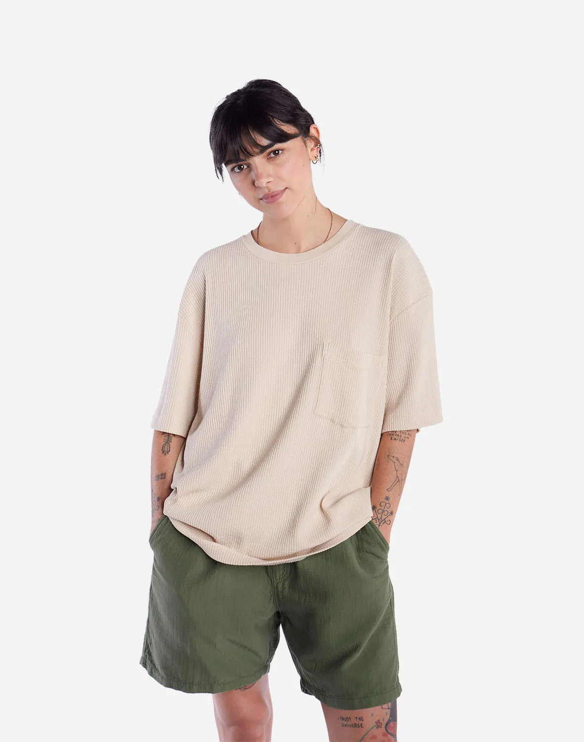 OLOW Perris t-shirt loose crème Portugal