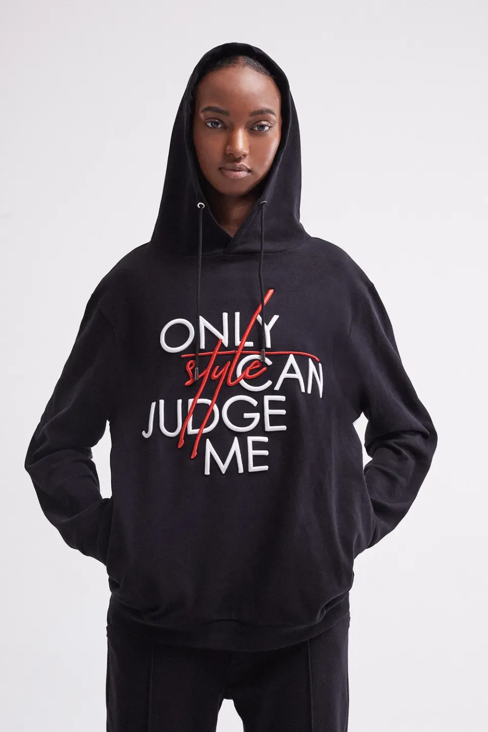 French Deal Only Style Can Judge Me hoodie coton