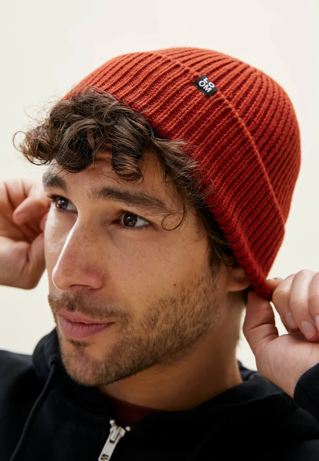 Loom bonnet mérinos chaud noir
