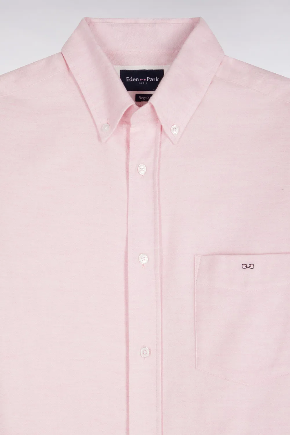 Eden Park Club Classique chemise coton rose coupe droite