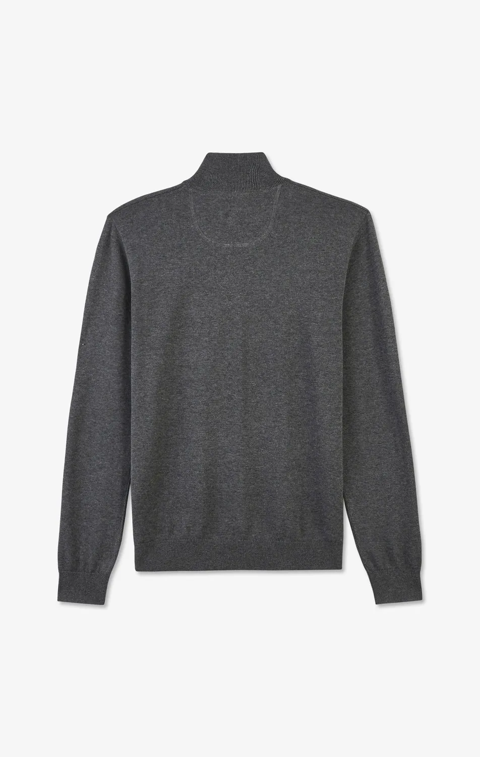 Eden Park pull gris col camionneur coton zippé