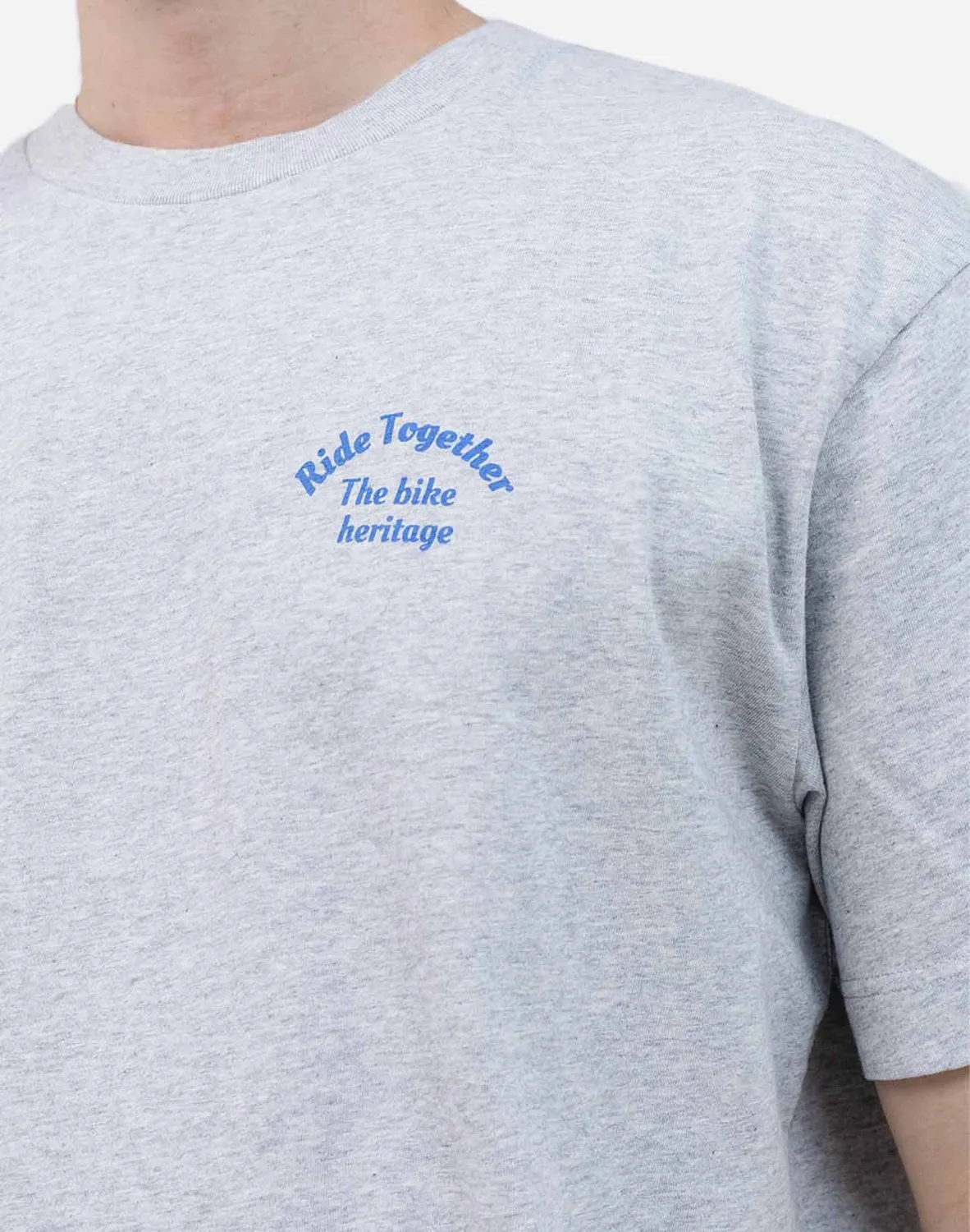 Olow Héritage t-shirt ample gris chiné bio