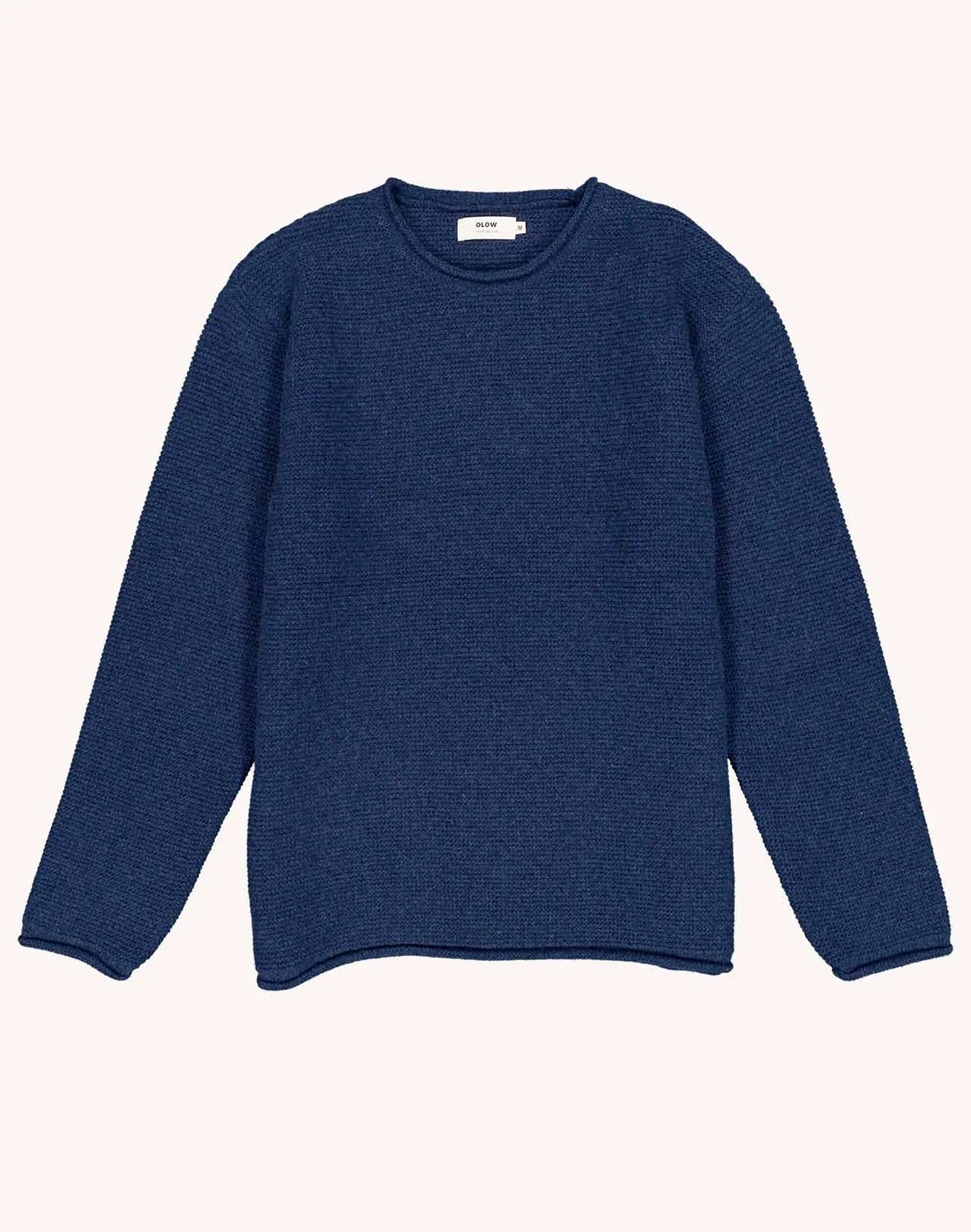 OLOW Lesco pull bleu marine laine mérinos