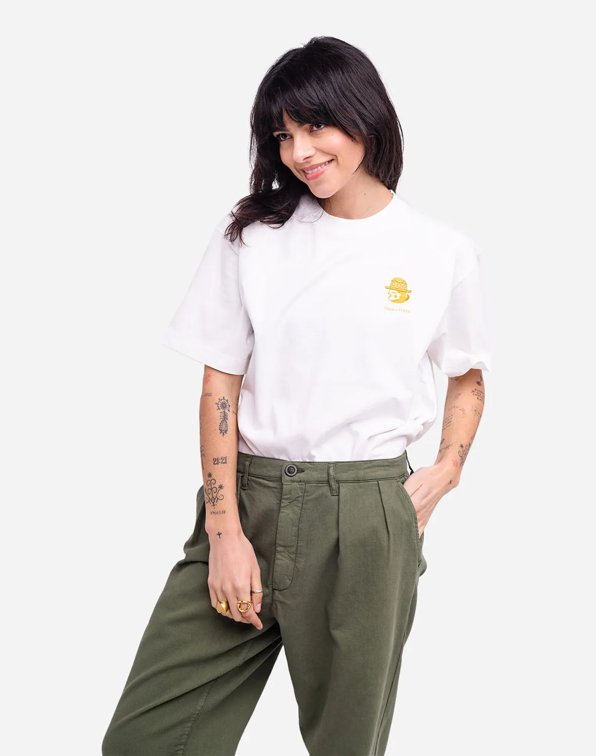 Olow Sabanero t-shirt loose écru coton