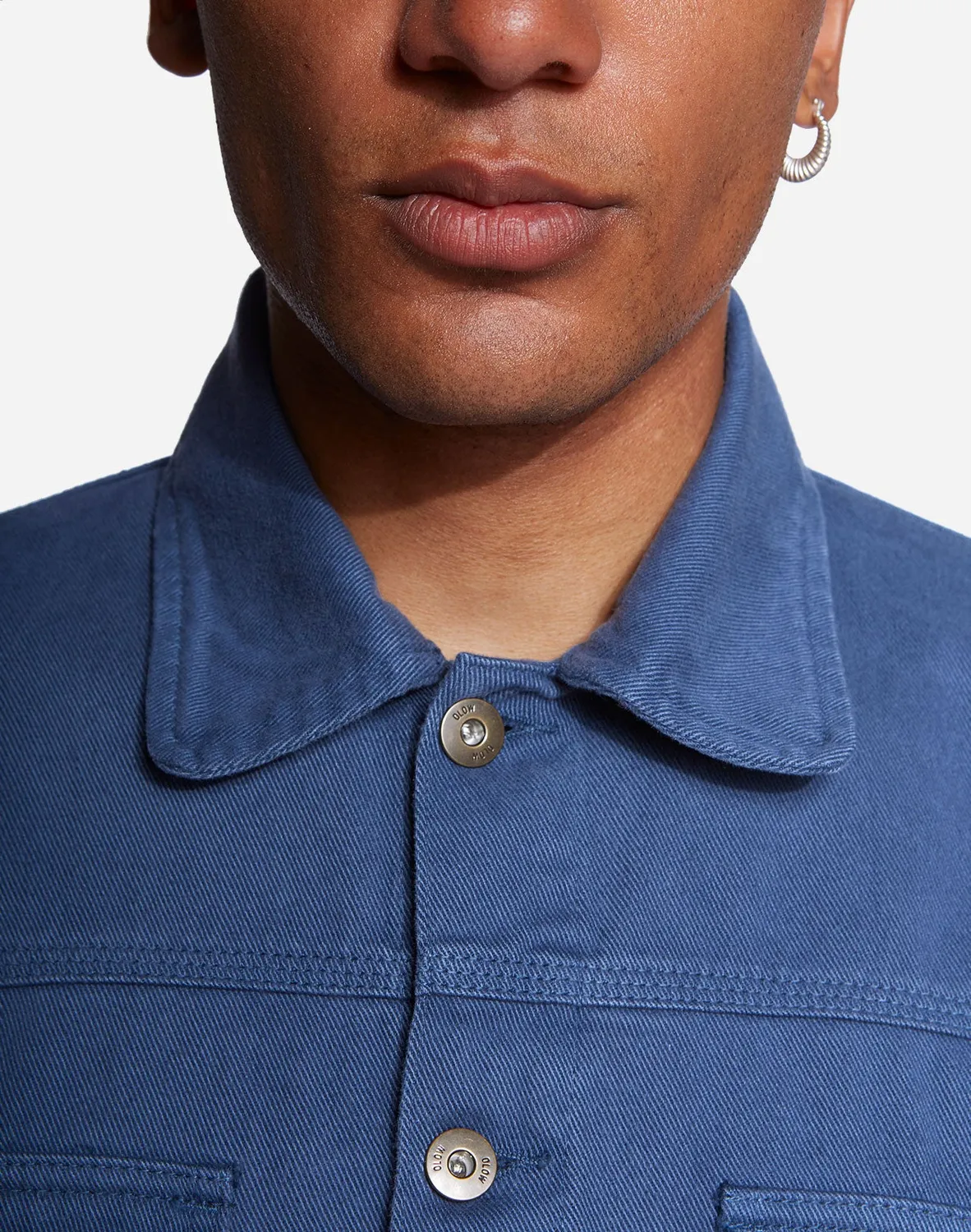 OLOW Hekinan veste coton bio bleu cobalt