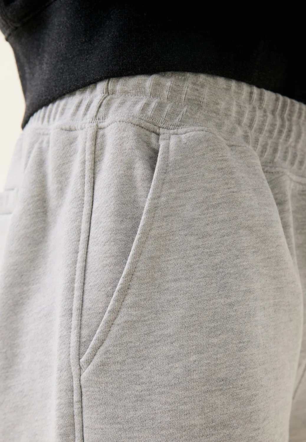 Loom short molleton coton bio gris clair