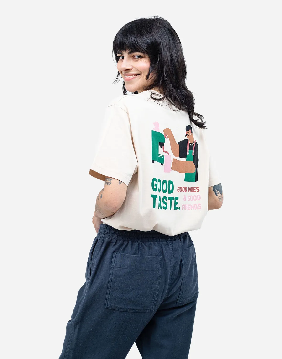 Olow Local Brewery t-shirt crème coton bio