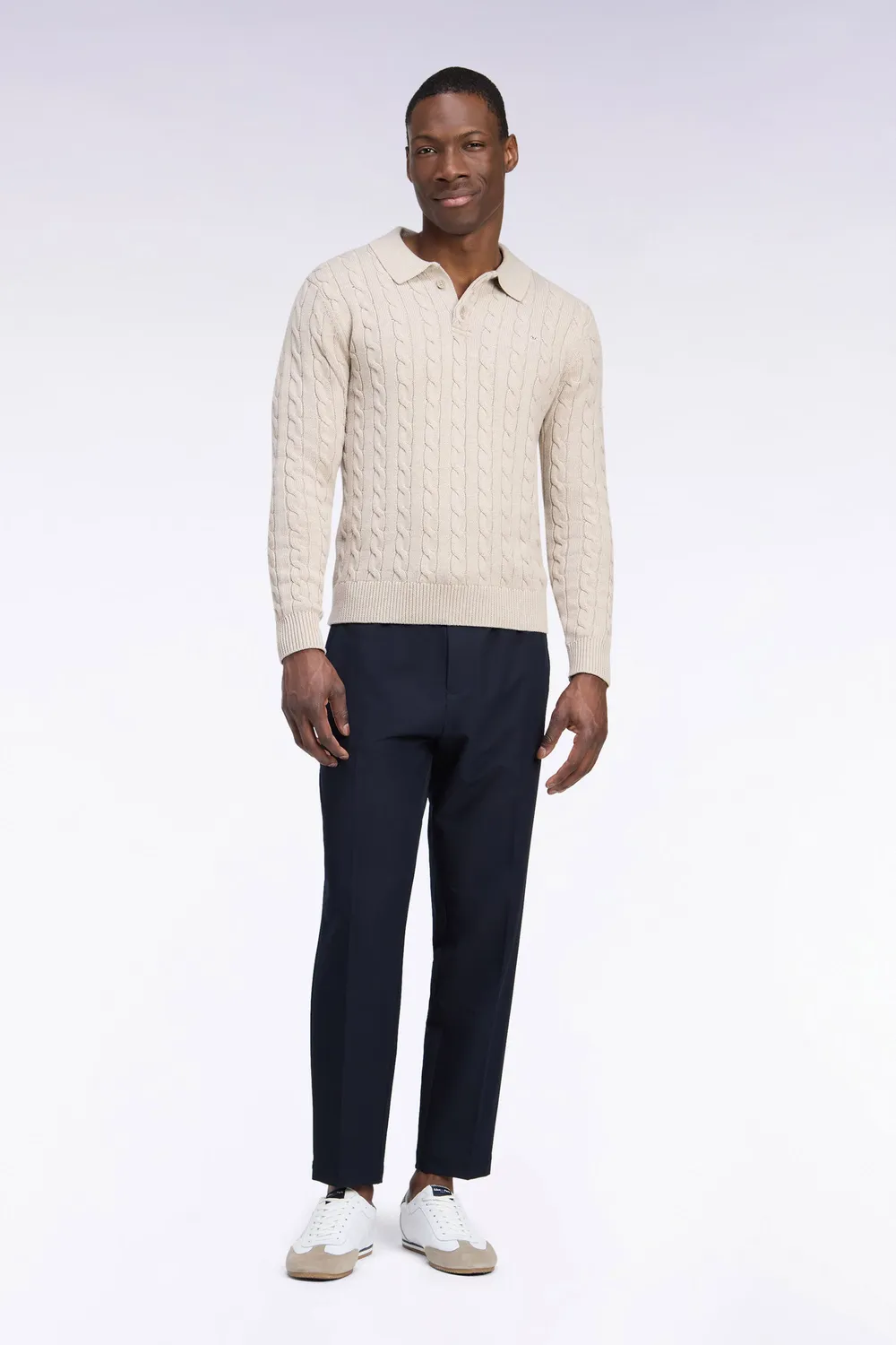Eden Park Legend pantalon nylon stretch marine Modern