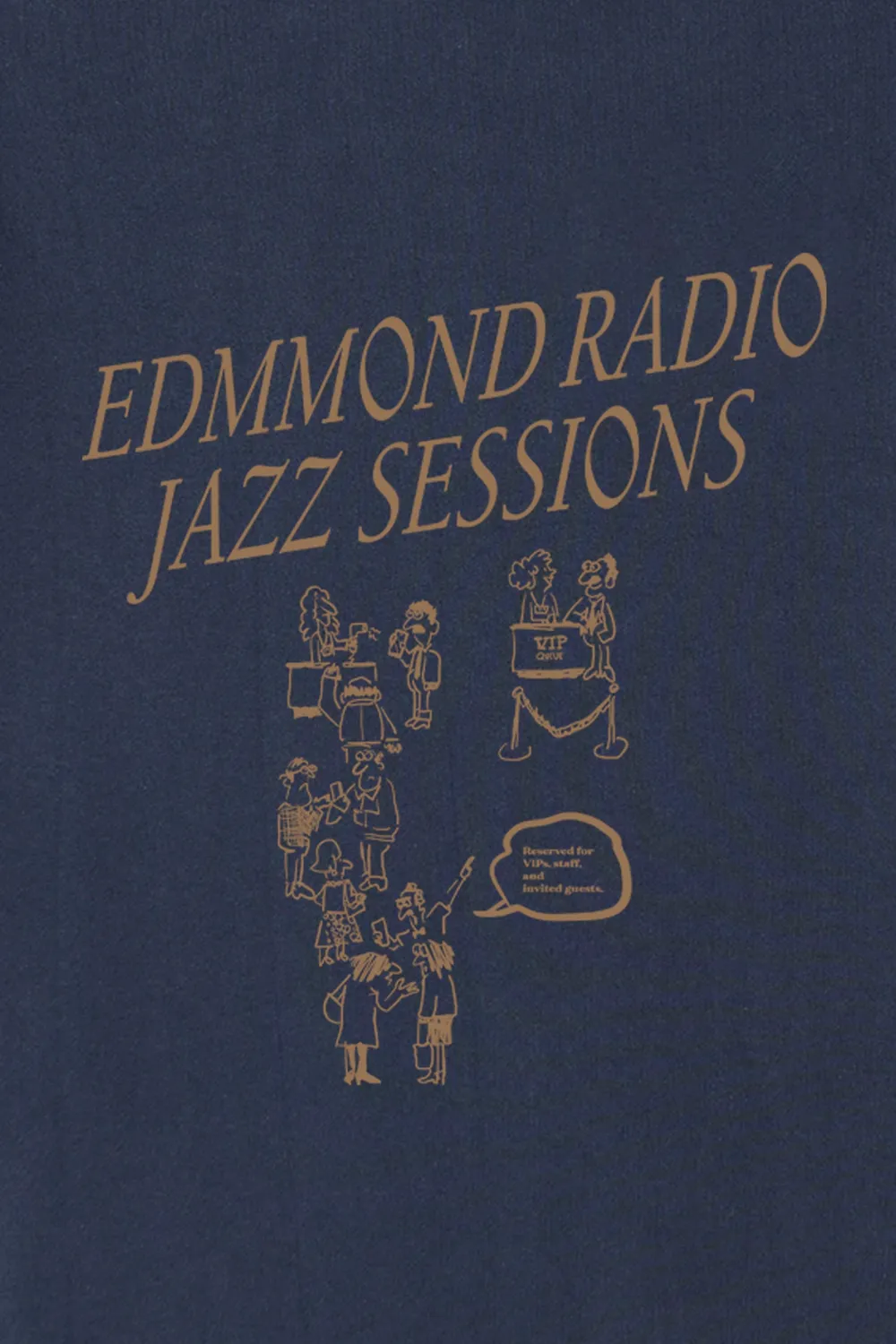 Edmmond Studios Vip Queue t-shirt marine jazz 220g