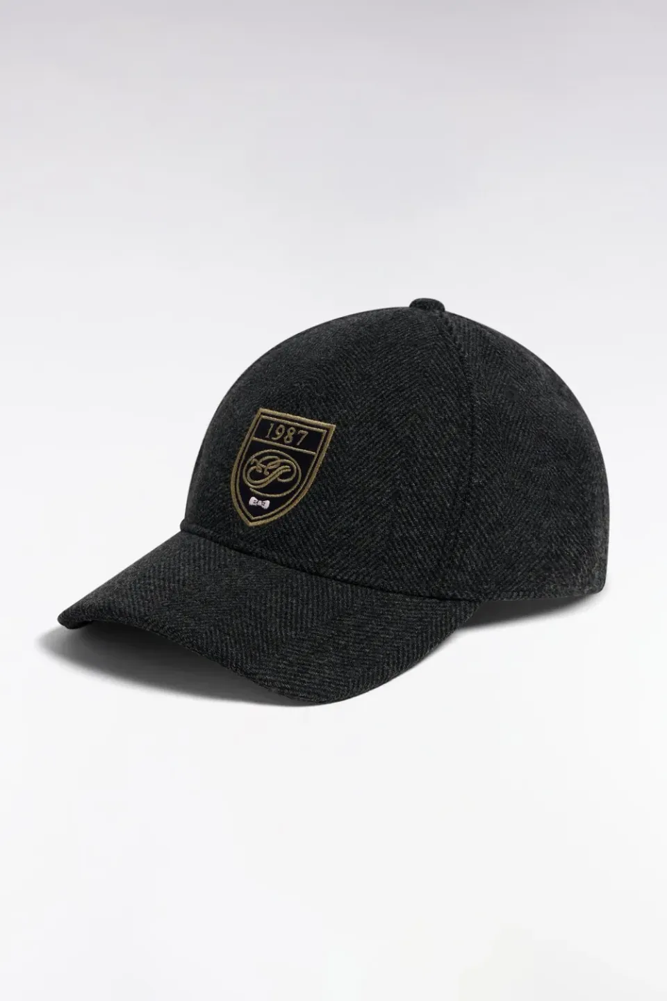 Eden Park H26CHACA0007 casquette anthracite laine chevrons