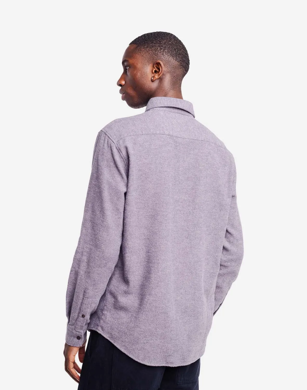 OLOW Classico Chloro chemise gris-bleu flanelle
