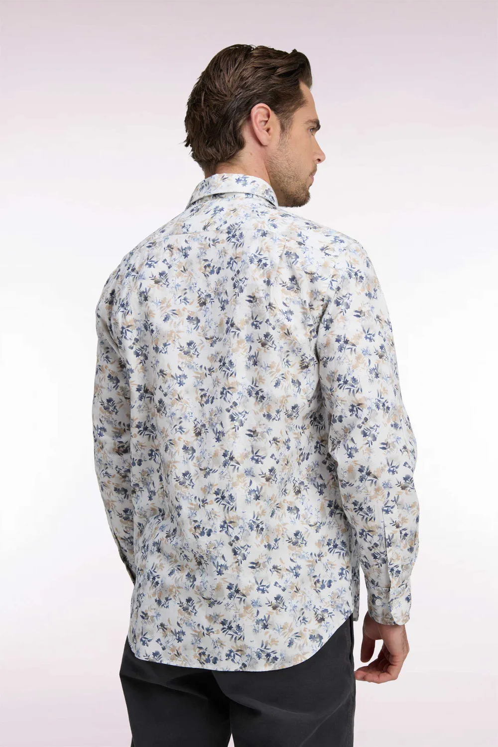 Eden Park Club Classique H26CHECL0082 chemise écru motif