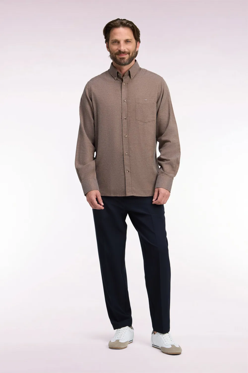 Eden Park Golf pantalon nylon stretch marine coupe modern