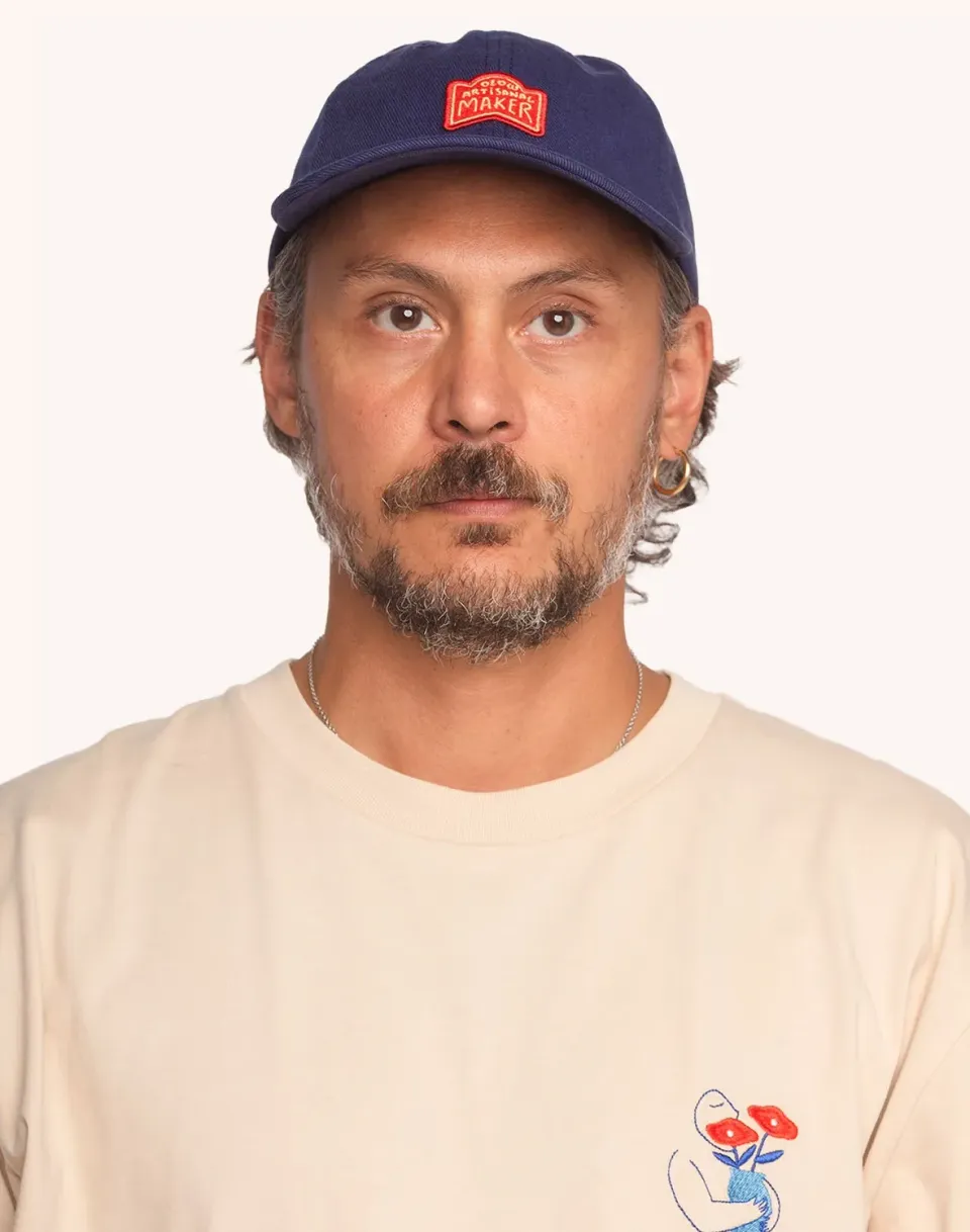 OLOW Six Panel casquette bleu outremer coton bio