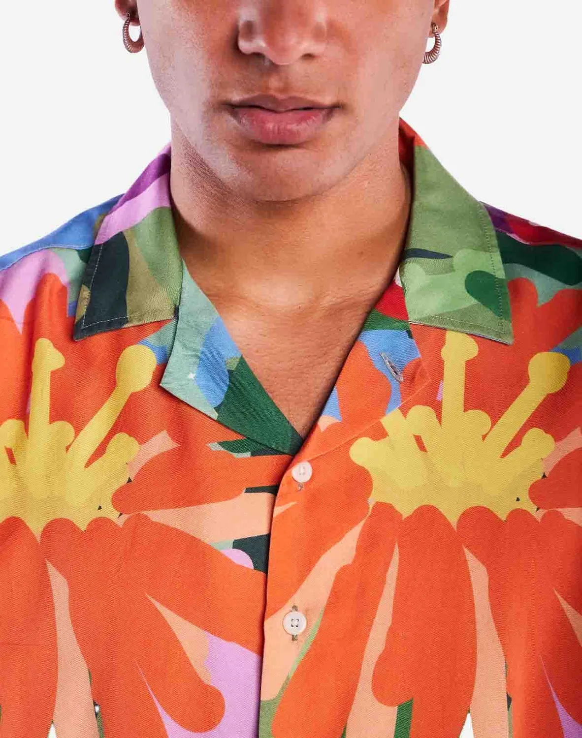 OLOW Aloha Wildflowers chemisette multicolore en tencel