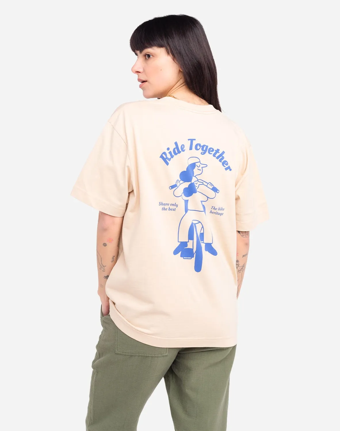 OLOW Héritage t-shirt ample crème bio