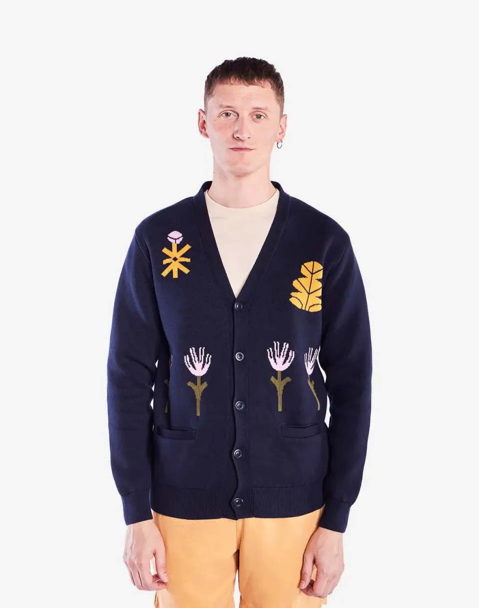 OLOW Hadiqa cardigan marine motifs coton