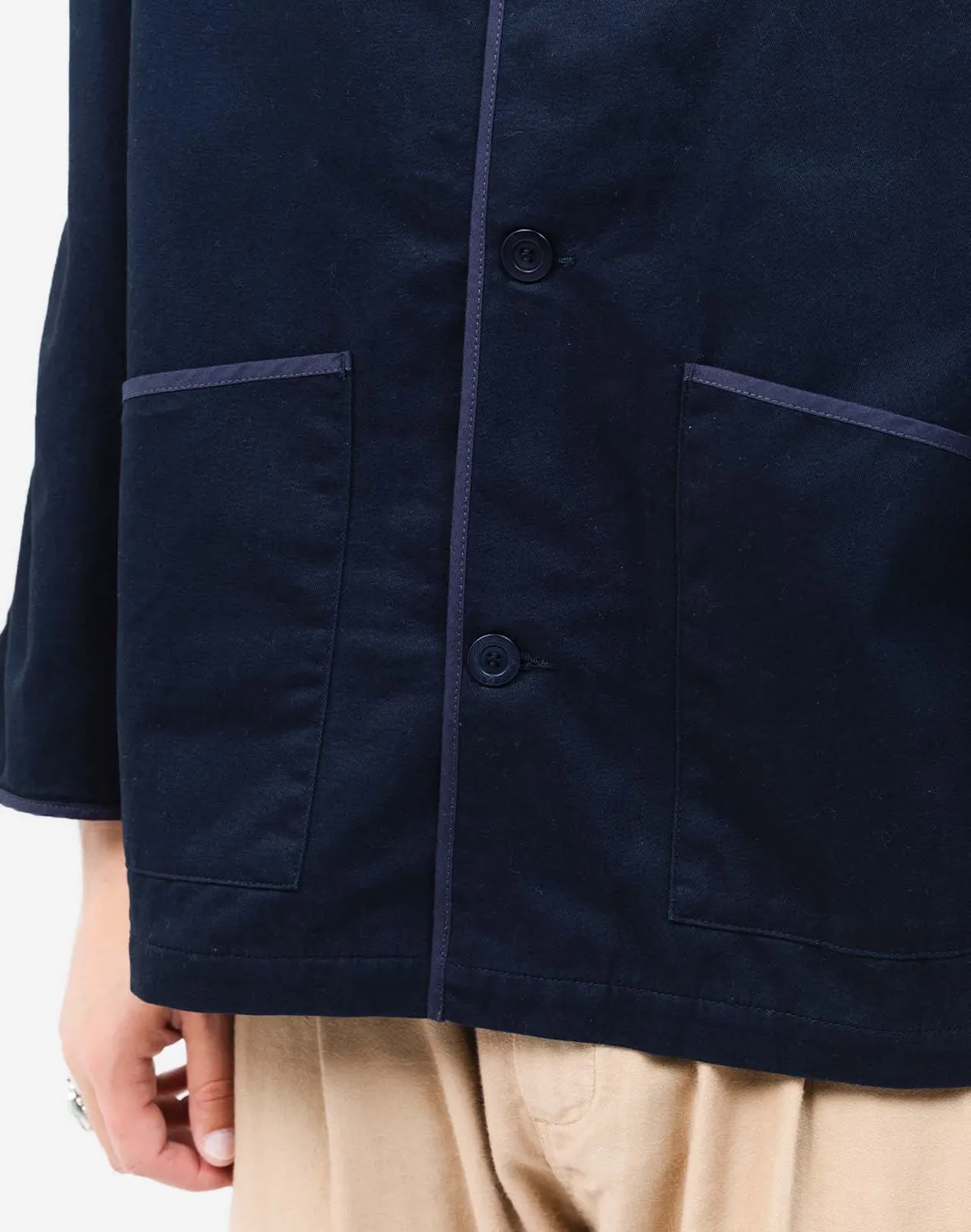 OLOW Hiro Braban veste bleu nuit coton