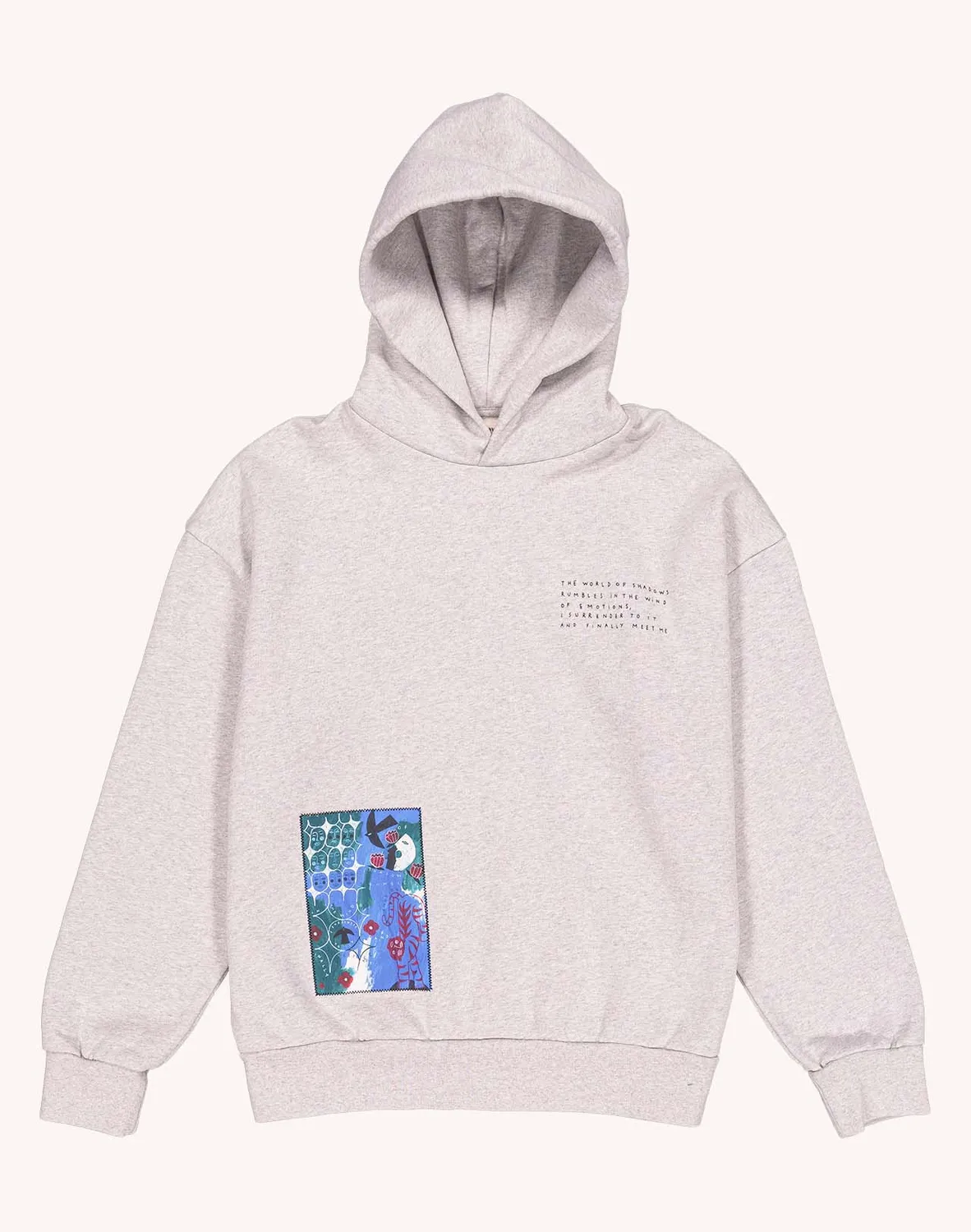 Olow Houdini Shadows sweat gris chiné coton bio