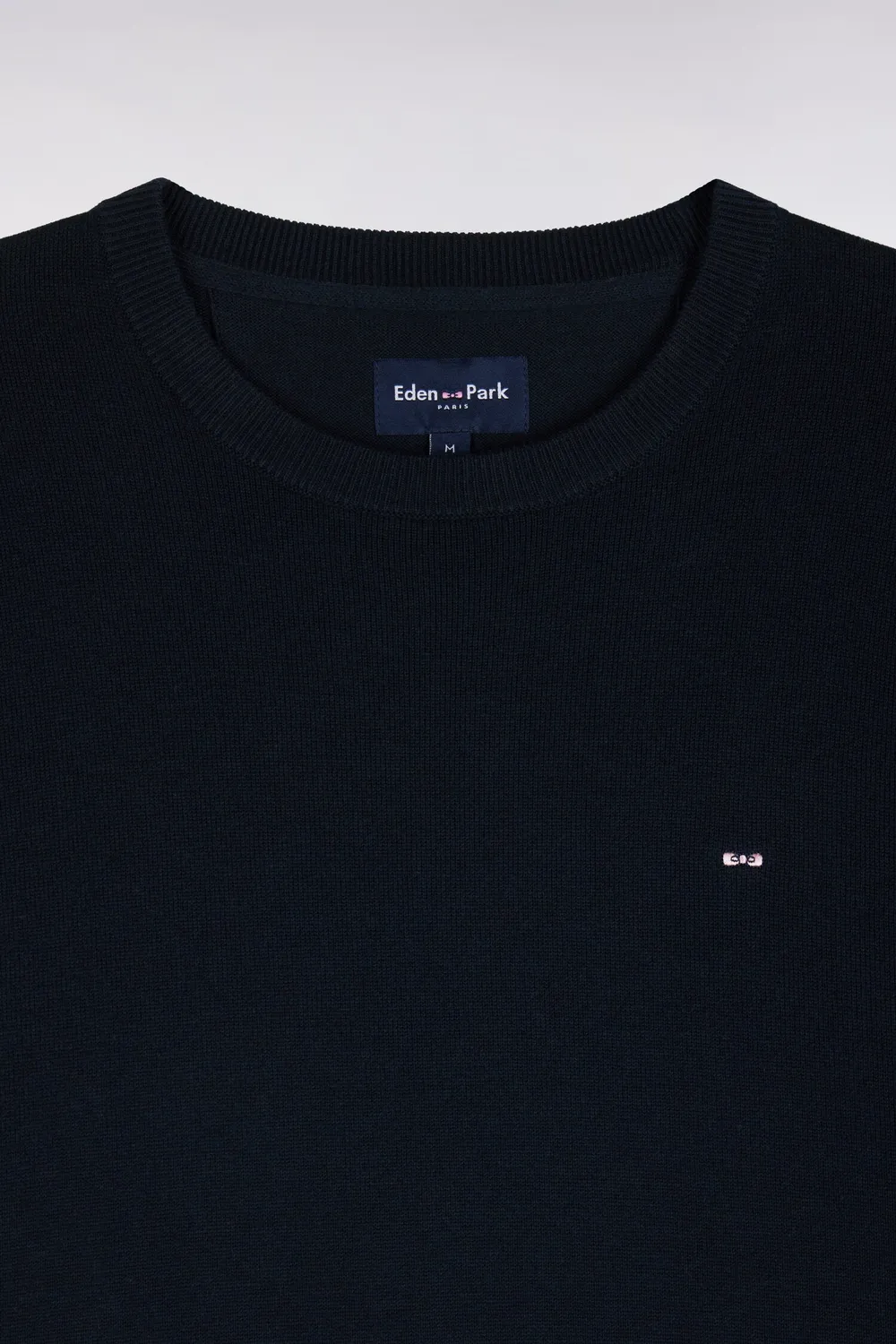 Eden Park pull col rond coton marine homme