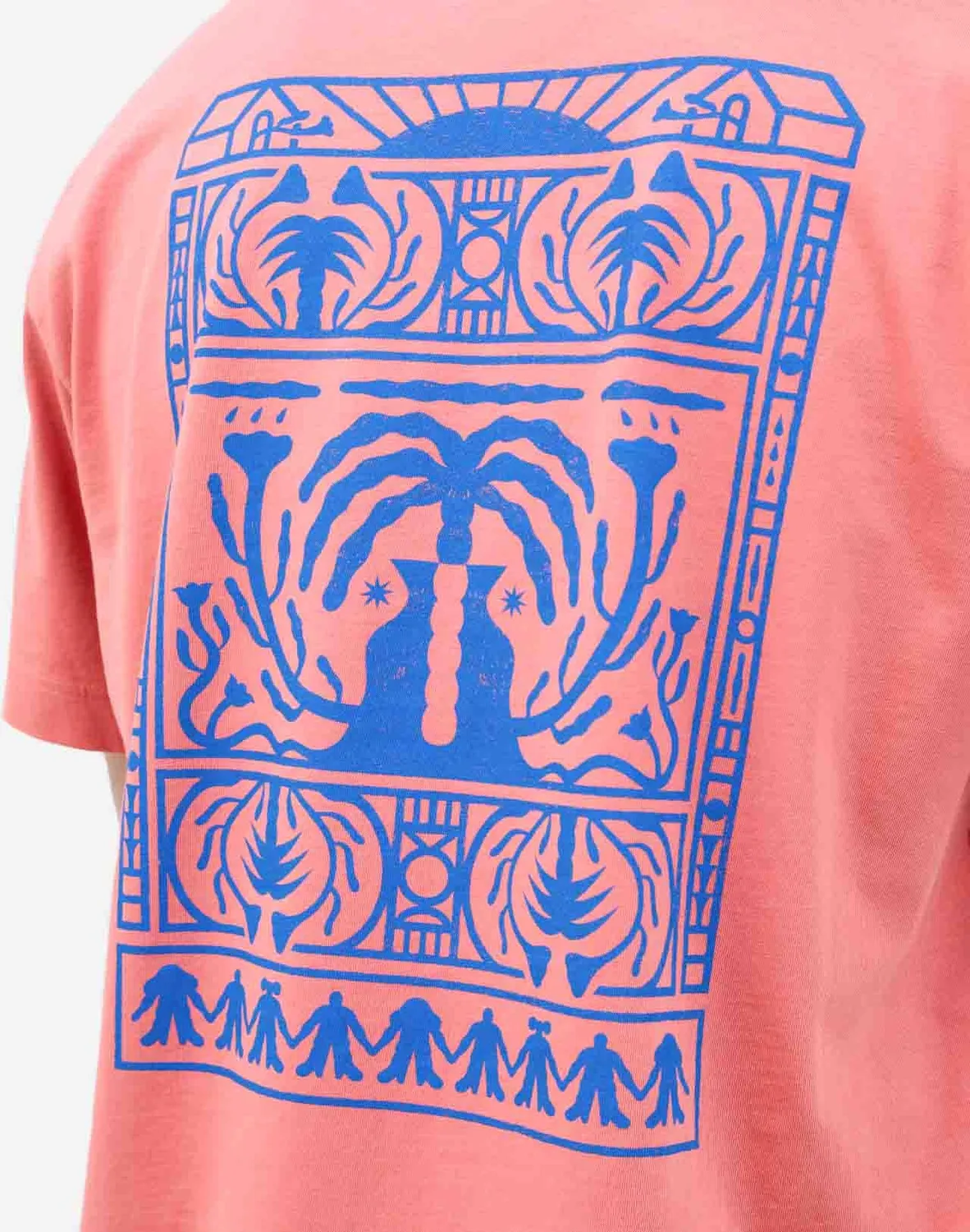 OLOW Connection t-shirt ample rose mineral coton