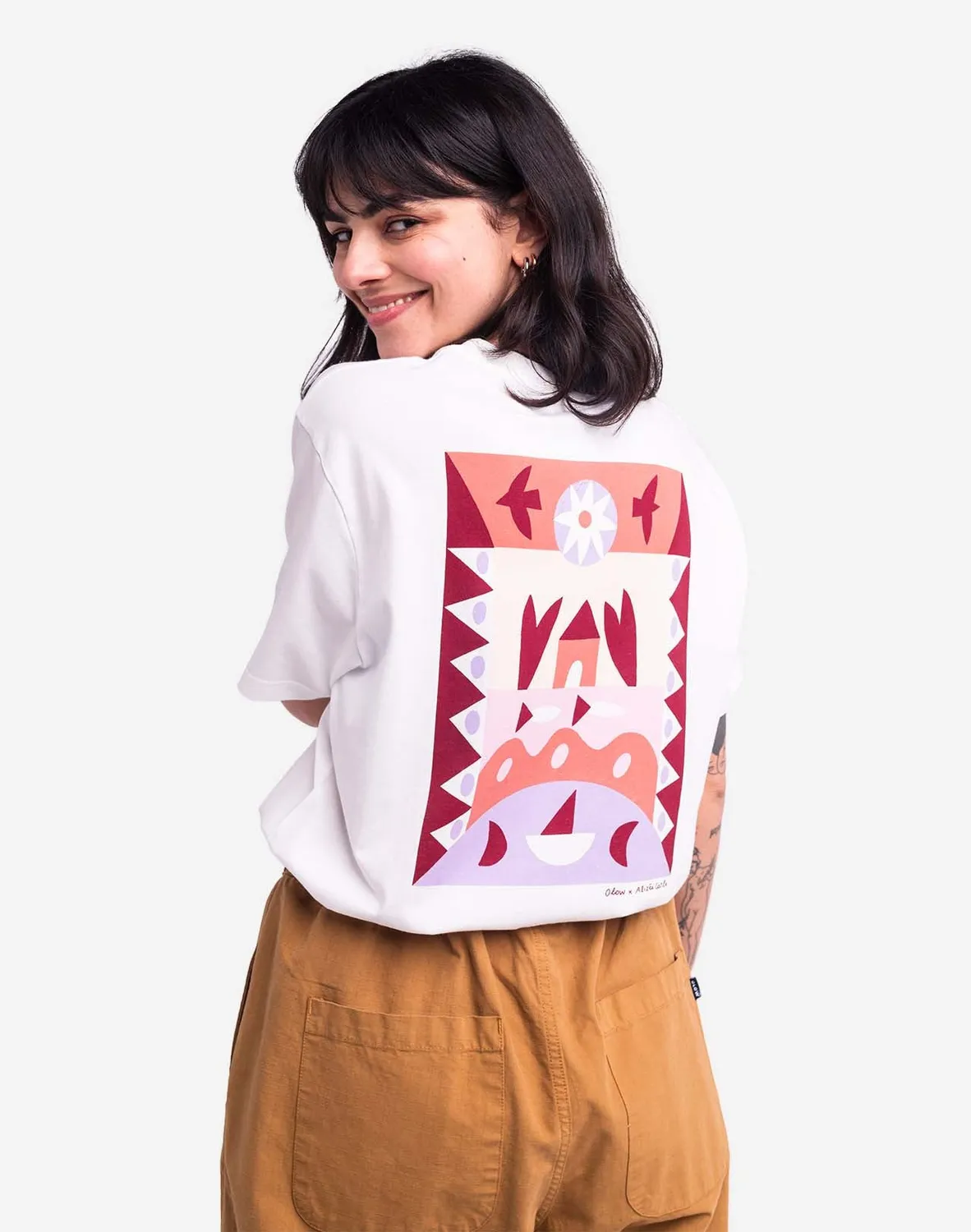 Olow Saloum t-shirt écru coton bio