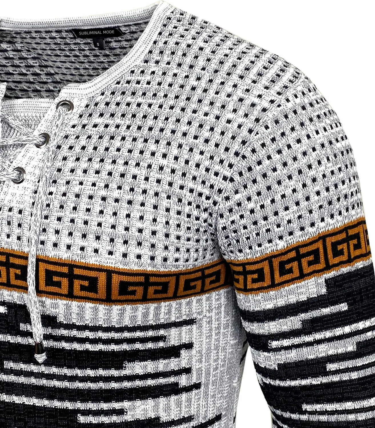 Subliminal Mode BX52156 pull homme col V noir ajusté