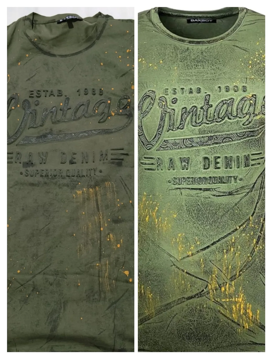 Subliminal Mode BX10184 t-shirt délavé homme