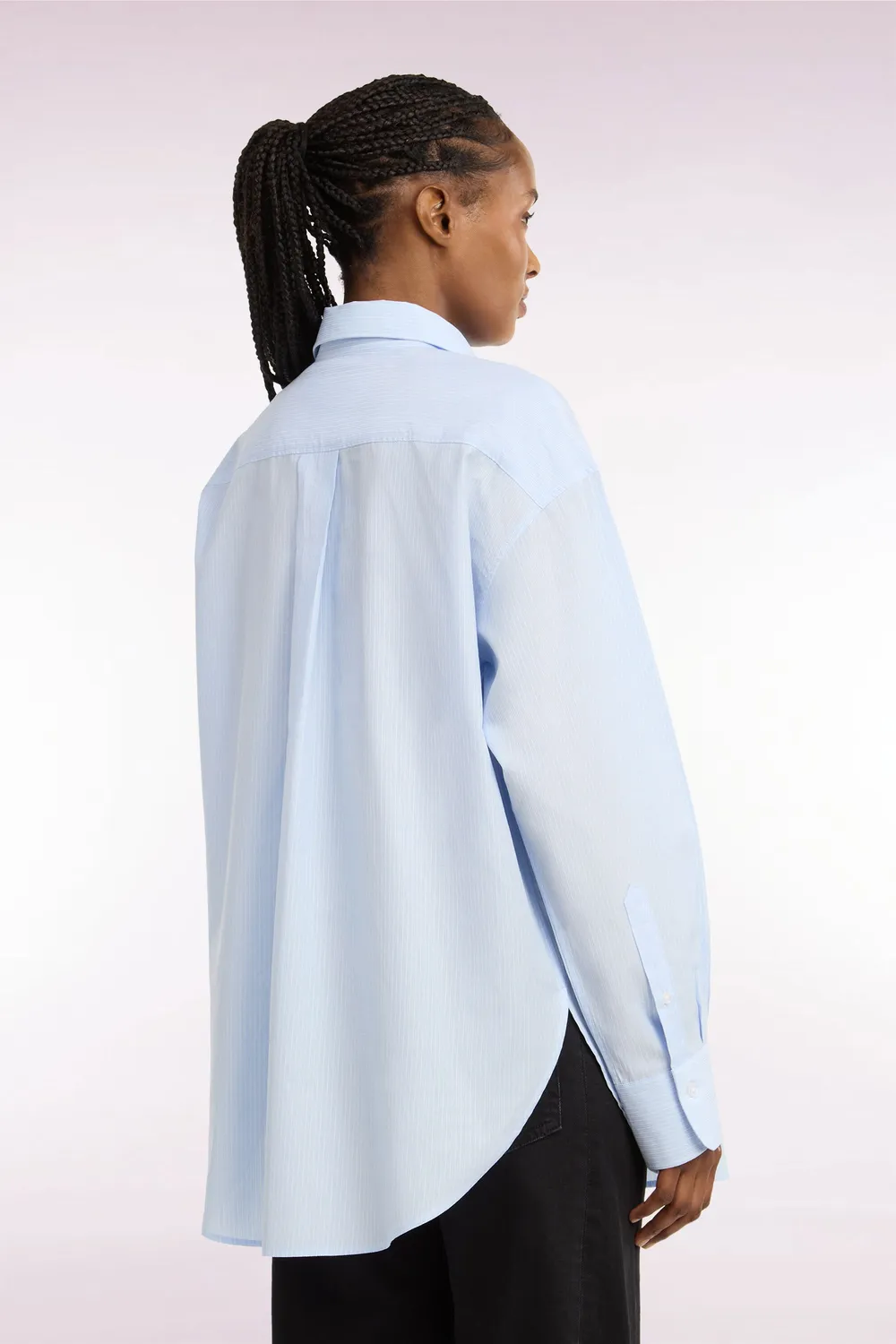 Eden Park Club Classique chemise femme ciel rayures oversized