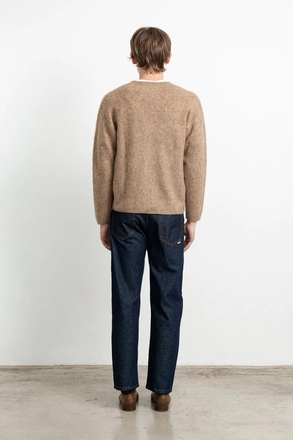 Edmmond Studios Rombé Cardigan Plain Brown cardigan marron
