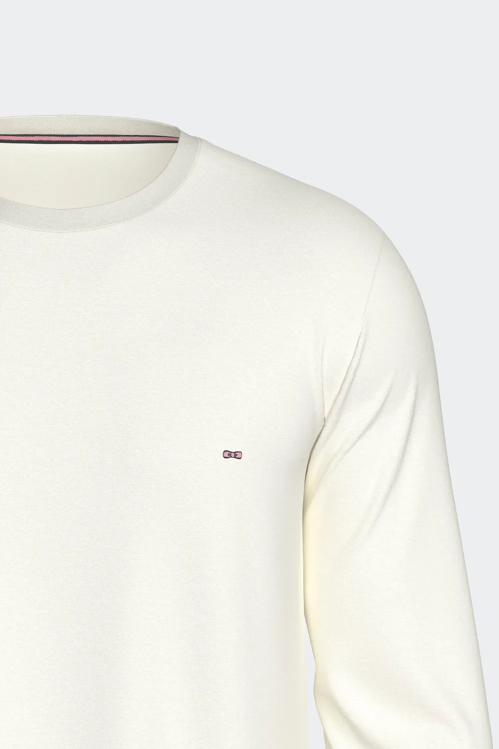 Eden Park ensemble pyjama coton écru et marine homme