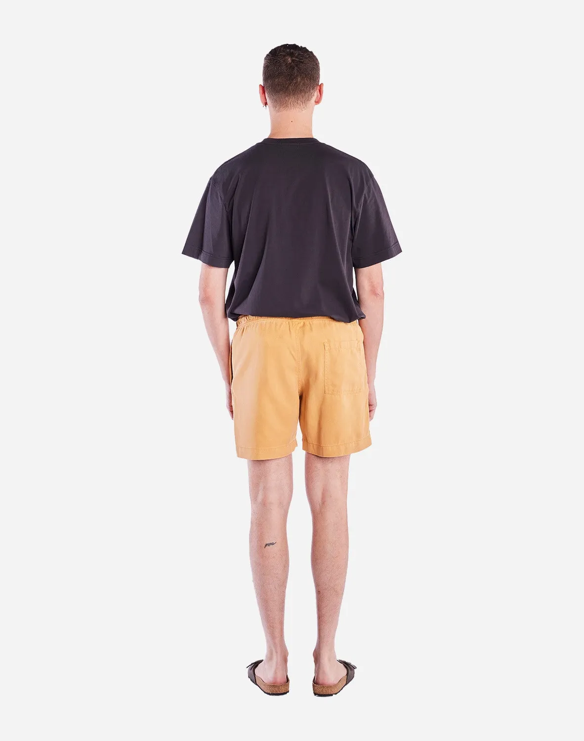 OLOW Bodhi short jaune ocre ample tencel taille élastique