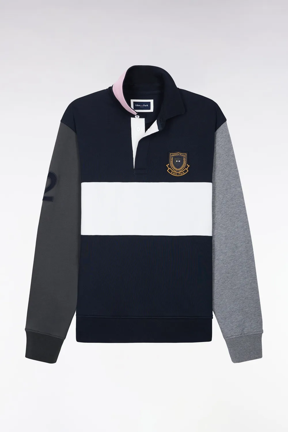Eden Park H26MAISW0024 sweatshirt coton marine écusson