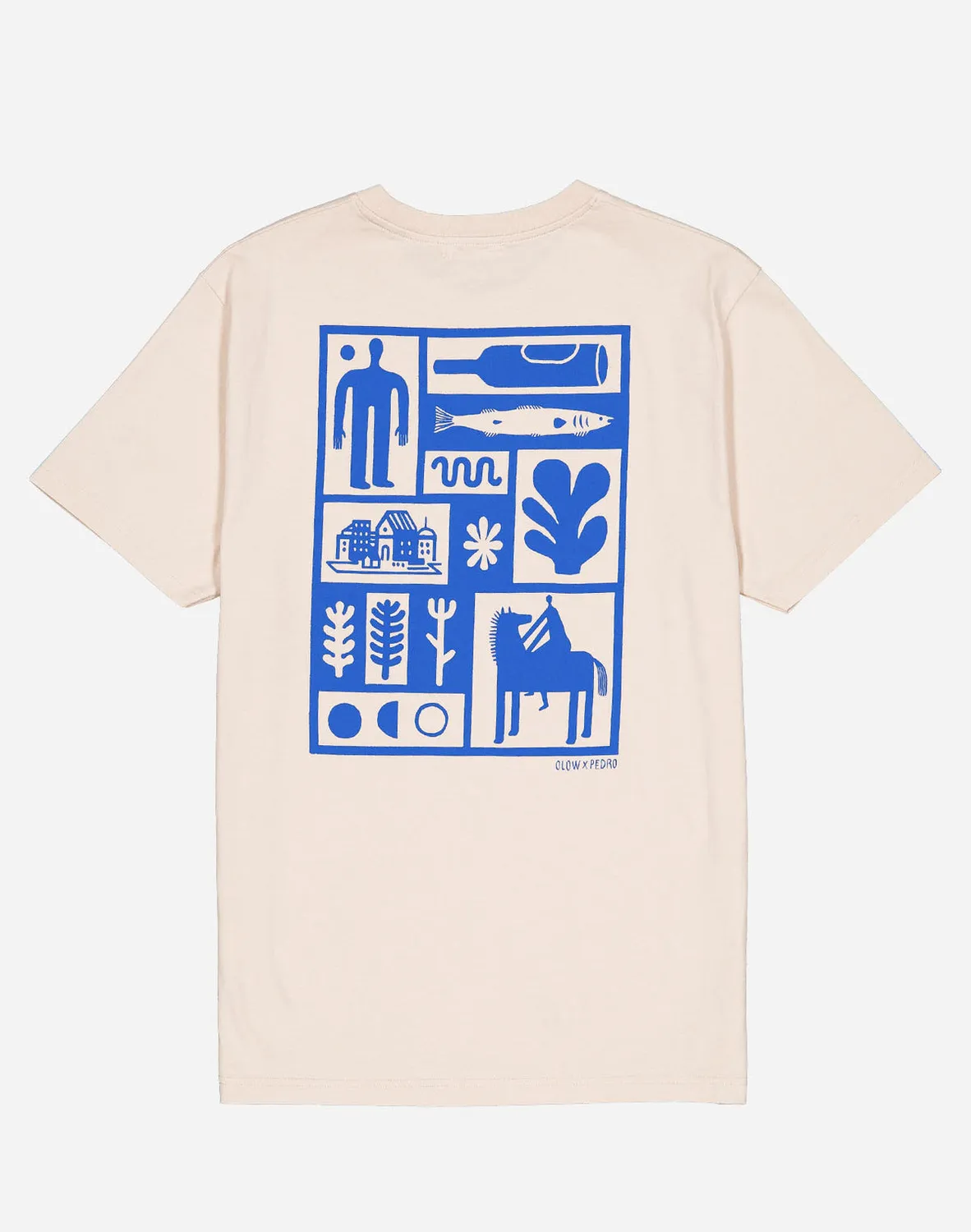 Olow Essentials T-shirt cream imprimé bio