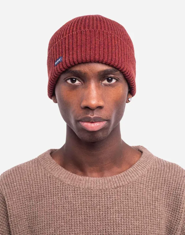 OLOW Odyssée bonnet rouille chiné laine